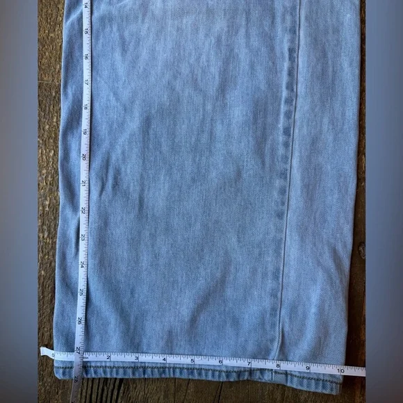 Lands’ End Lightweight Denim High Rise Relaxed Straight Pull On Pocket Jeans - Picture 8 of 10